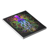 Oktopus Psychedelische Lumineszenz Notizblock (angewinkelt)