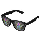 Oktopus Psychedelische Lumineszenz Partybrille (Schrägansicht)