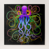 Oktopus Psychedelische Lumineszenz Puzzle (Vertikal)