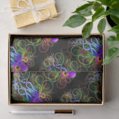 Oktopus Psychedelische Lumineszenz Seidenpapier (Geschenk)