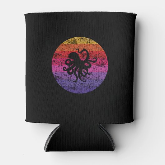 Oktopus Retro Dosenkühler (Vorderseite)