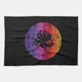 Oktopus Retro Geschirrtuch (Horizontal)