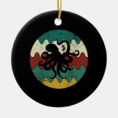Oktopus Retro Keramik Ornament (Vorne)