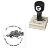 Oktopus-Rücksendeadresse-Briefmarke Gummistempel (Stempel)