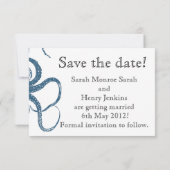 Oktopus-Save the Date-Karte Einladung (Rückseite)