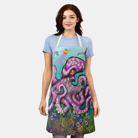 Oktopus Schürze (Getragen)