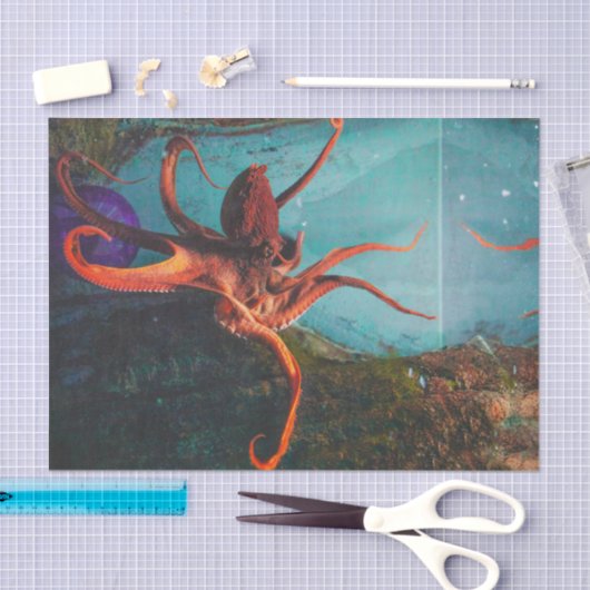 Oktopus Seidenpapier (Handwerk)