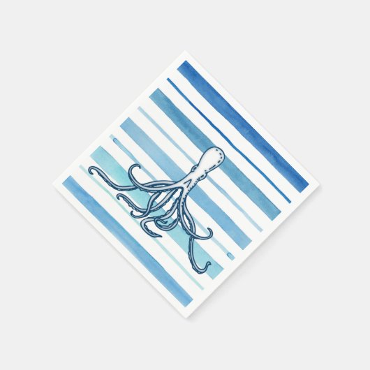 Oktopus Serviette (Ecke)