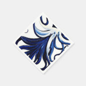 Oktopus Serviette (Ecke)