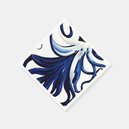 Oktopus Serviette (Ecke)