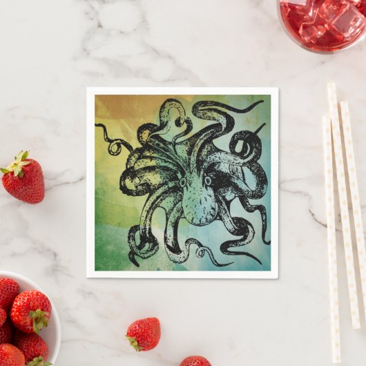 Oktopus Serviette (Beispiel)