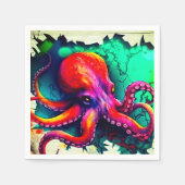 Oktopus Serviette (Vorderseite)