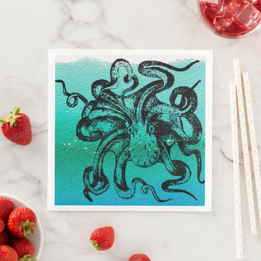 Oktopus Serviette (Beispiel)