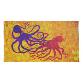 Oktopus - Set von Kronpillowcases Kissenbezug (Rückseite-Links)
