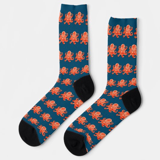 Oktopus Socken (Linkes Detail)