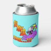 Oktopus Sommerzeit kann kühler werden Dosenkühler (Kanne Vorderseite)