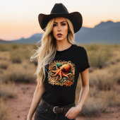 Oktopus spielt Trommeln im Ozean T-Shirt