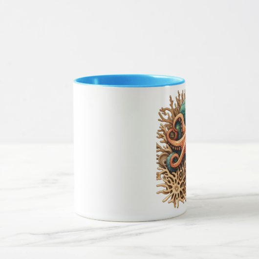 Oktopus spielt Trommeln im Ozean Tasse (Zentrum)