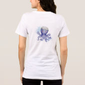 Oktopus T-Shirt Tri-Blend Shirt (Rückseite)