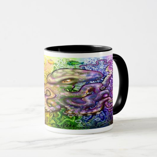 Oktopus Tasse (VorderseiteRechts)