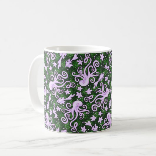 Oktopus-Tasse Kaffeetasse (Vorderseite Links)