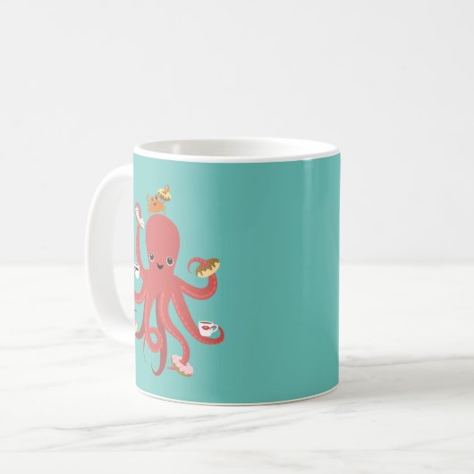 Oktopus-Tasse Kaffeetasse (Vorderseite Links)