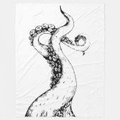 Oktopus-Tentakel-Decke Fleecedecke (Vorderseite)