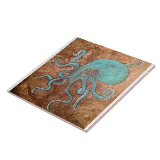Oktopus Tile-Backsplantat Fliese (Seite)