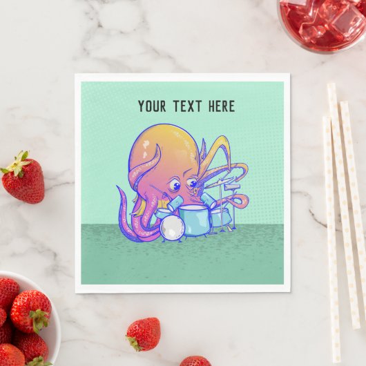 Oktopus trommeln serviette (Beispiel)