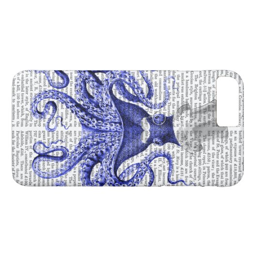 Oktopus über Stadt Case-Mate iPhone Hülle (Rückseite (Horizontal))