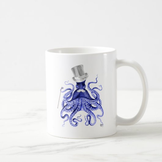 Oktopus über Stadt Kaffeetasse (Rechts)