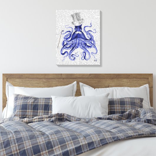 Oktopus über Stadt Leinwanddruck (Insitu (Schlafzimmer))