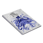 Oktopus über Stadt Notizblock (Rechte Seite)