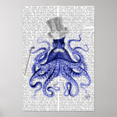 Oktopus über Stadt Poster (Vorne)