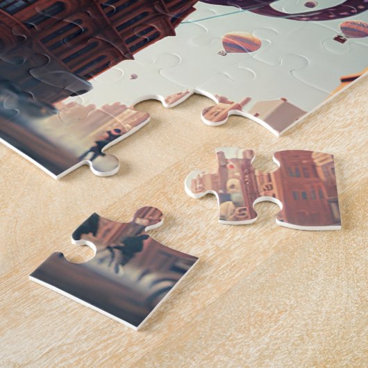 Oktopus überholt städtisches Puzzle (Seite)