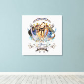 Oktopus - überzogene Canvas Leinwanddruck (Insitu (Holzboden))