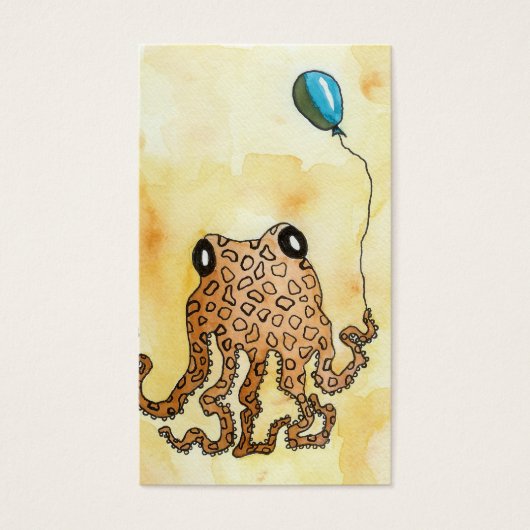 Oktopus- und BallongiftTags (Vorderseite)