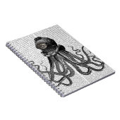 Oktopus und Tauchhelm Notizblock (Rechte Seite)