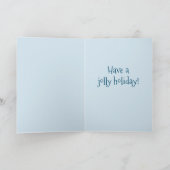 Oktopus und WeihnachtsStrumpf Feiertagskarte (Innenseite)