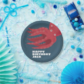 Oktopus Untersee Pappteller (Party)