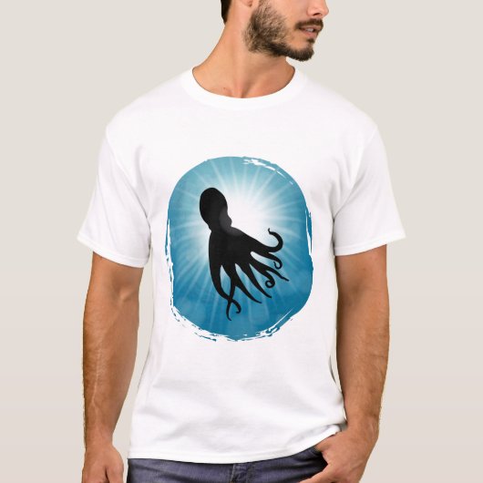 Oktopus Unterwasser T-Shirt (Vorderseite)