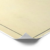 Oktopus Vintage Zoologische Skizze Poster (Ecke)