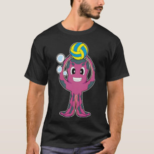 Oktopus Volleyballspieler Volleyball Sport T-Shirt