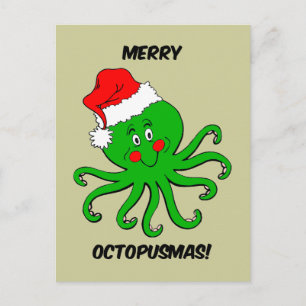 Oktopus Weihnachten