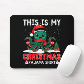 Oktopus Weihnachtspyjama Xmas Weihnachtsmann Hut O Mousepad (Mit Mouse)