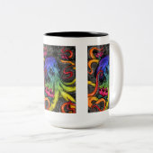 Oktopus Zweifarbige Tasse (VorderseiteRechts)