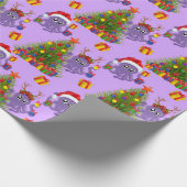 Oktopusalgen Geschenkpapier (Ecke)