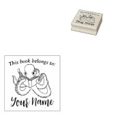 Oktopusbuch lesen gummistempel (Stempel)
