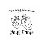 Oktopusbuch lesen gummistempel (Prägung)