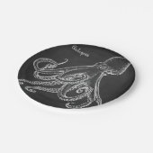 Oktopusfische Pappteller (Schrägansicht)